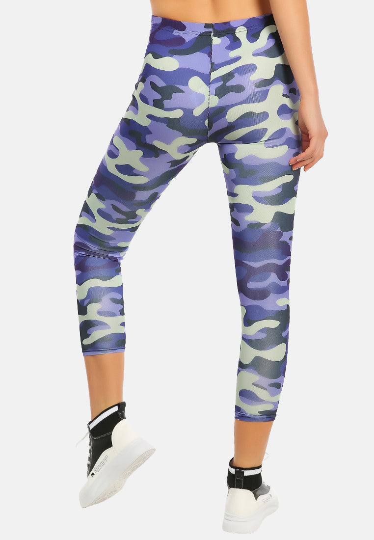 high waist camouflage running leggings#color_camo