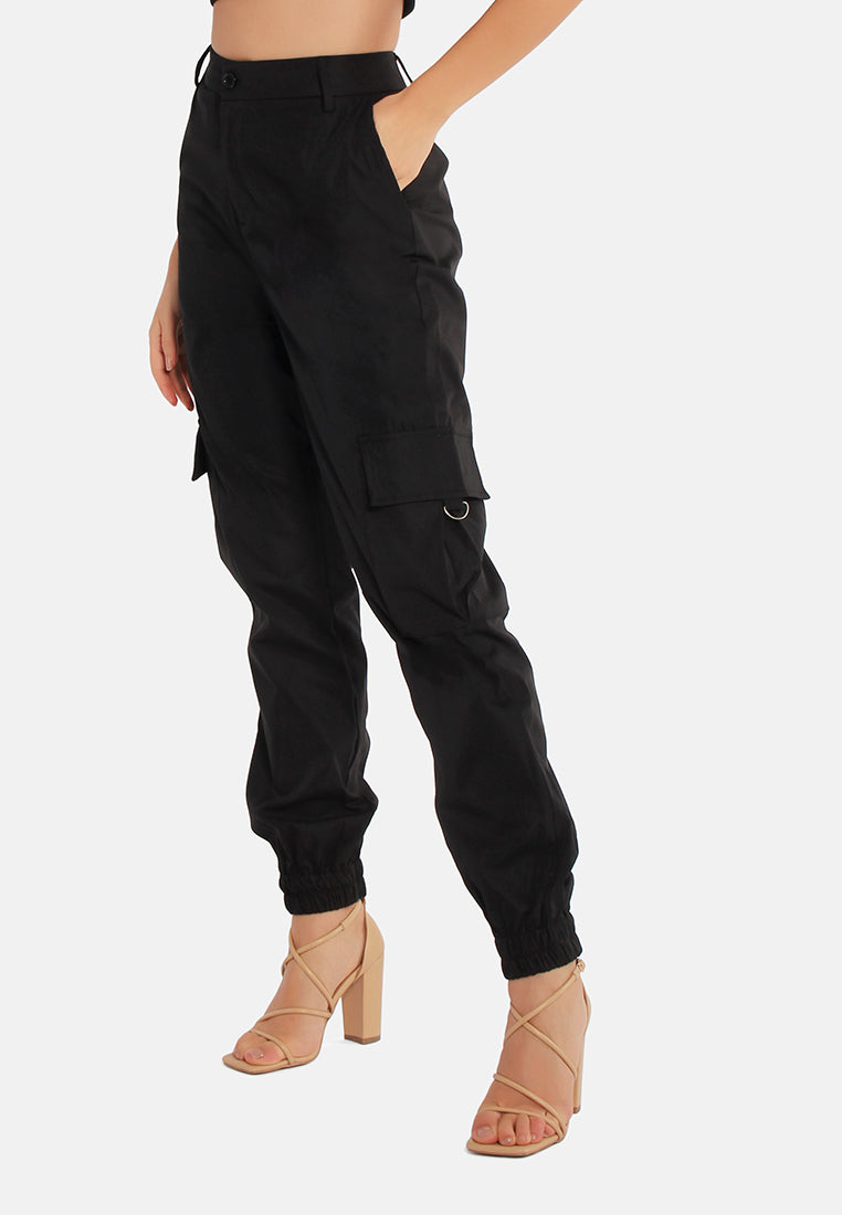 high waist cargo pants by ruw#color_black