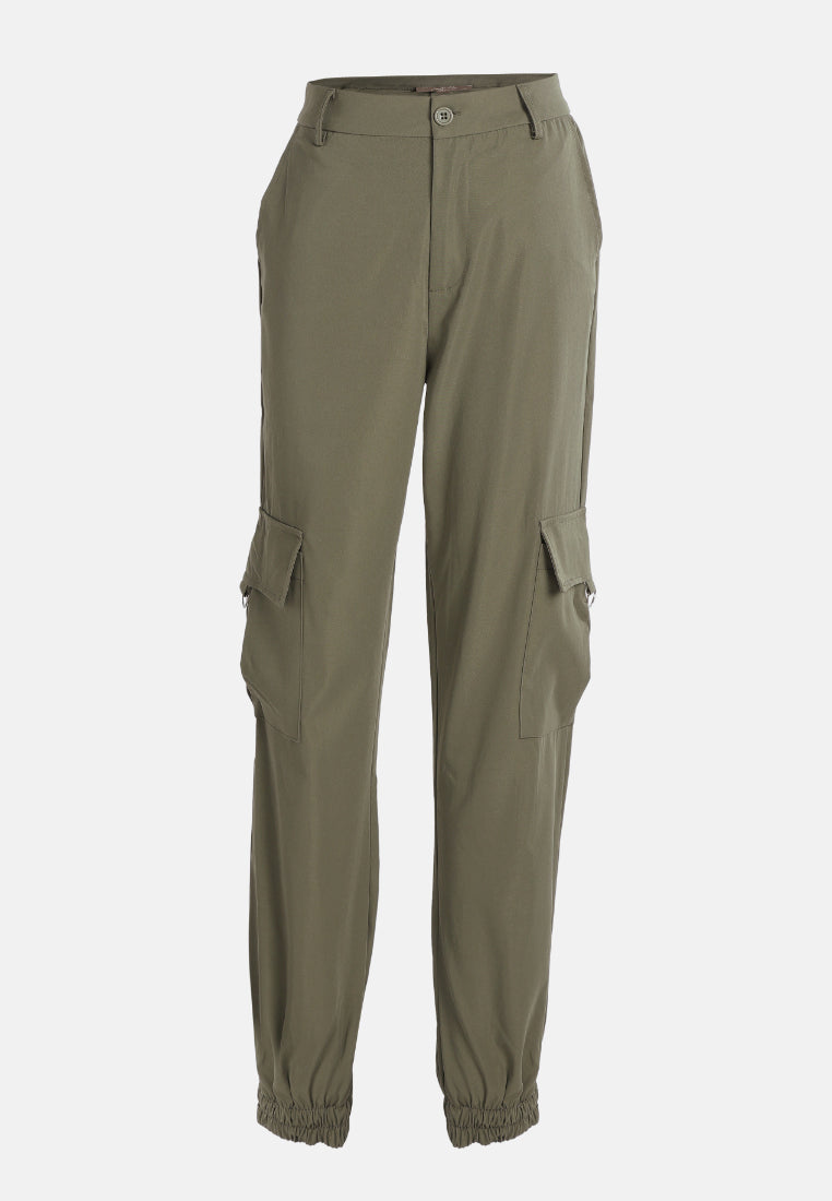 high waist cargo pants by ruw#color_stone