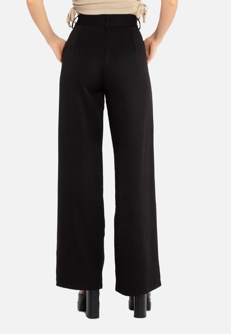 high waist flared pants by ruw#color_black