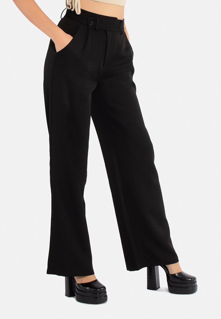 high waist flared pants by ruw#color_black