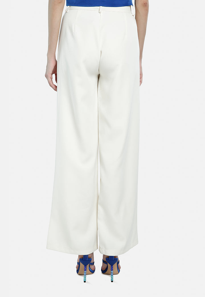 high waist flared pants by ruw#color_off-white