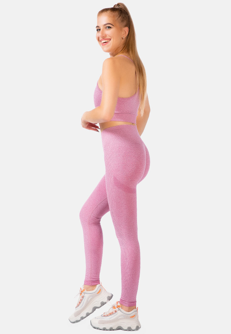 high waist gym leggings#color_pink