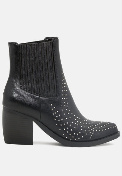 hilda elastic chelsea boots for women#color_black
