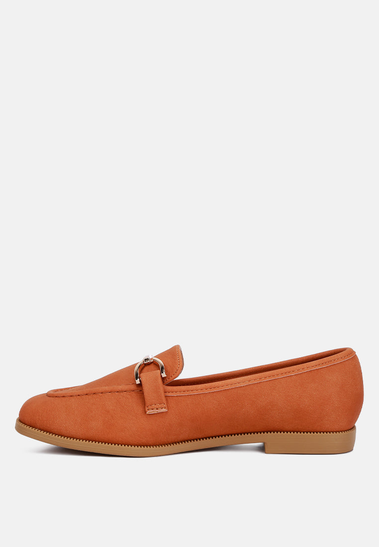 horsebit detail flat loafers by ruw#color_tan