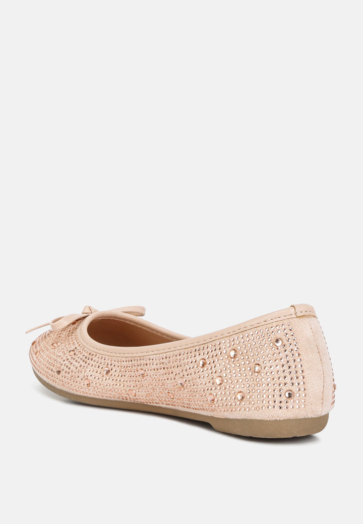 hosana rhinestones and stud embellished ballet flats by rag#color_beige