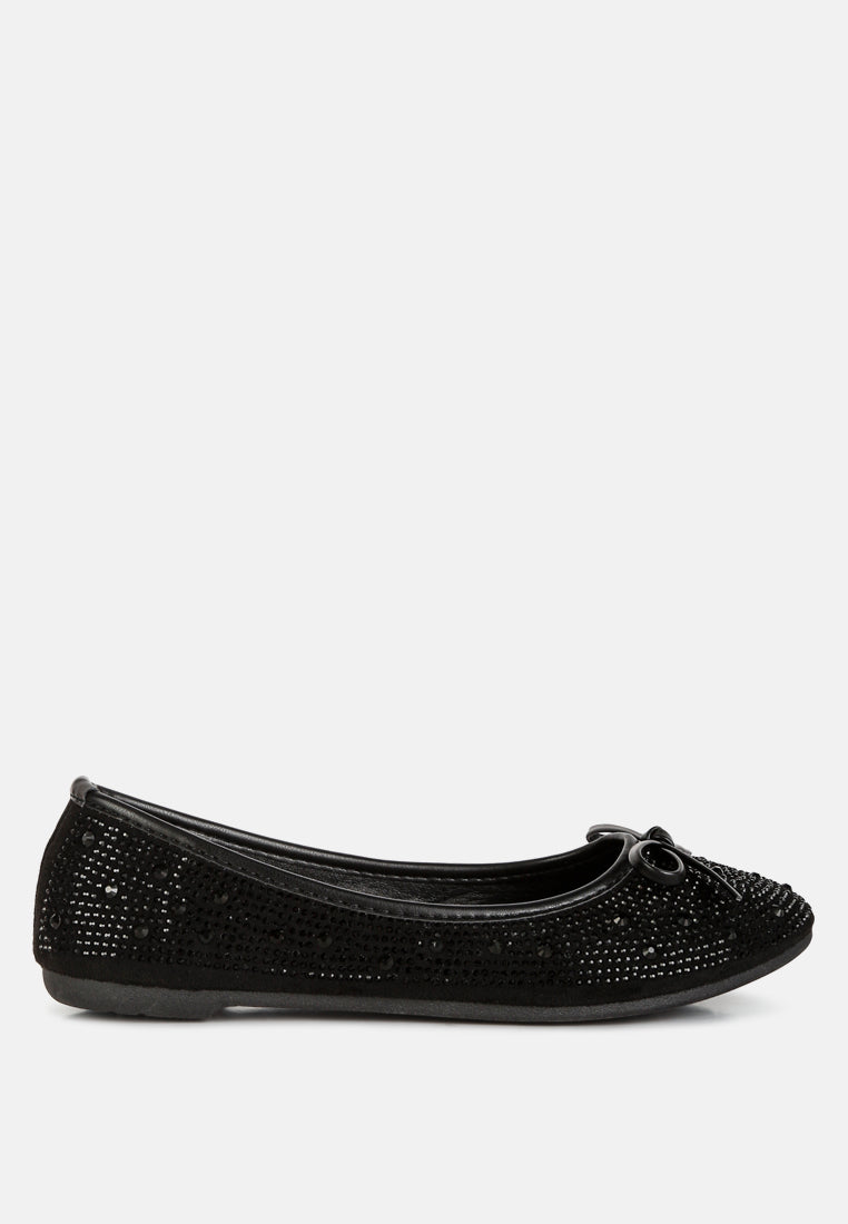 hosana rhinestones and stud embellished ballet flats by rag#color_black