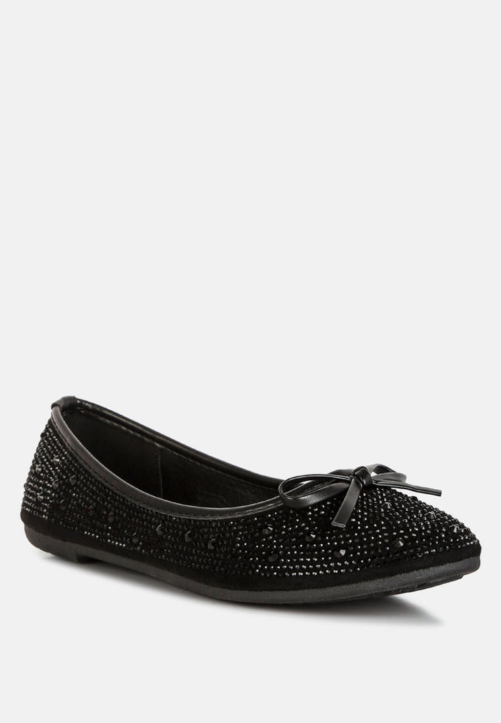 hosana rhinestones and stud embellished ballet flats by rag#color_black