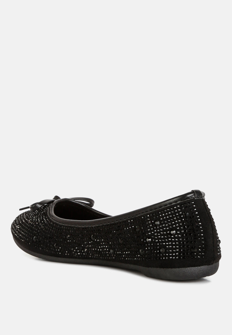 hosana rhinestones and stud embellished ballet flats by rag#color_black