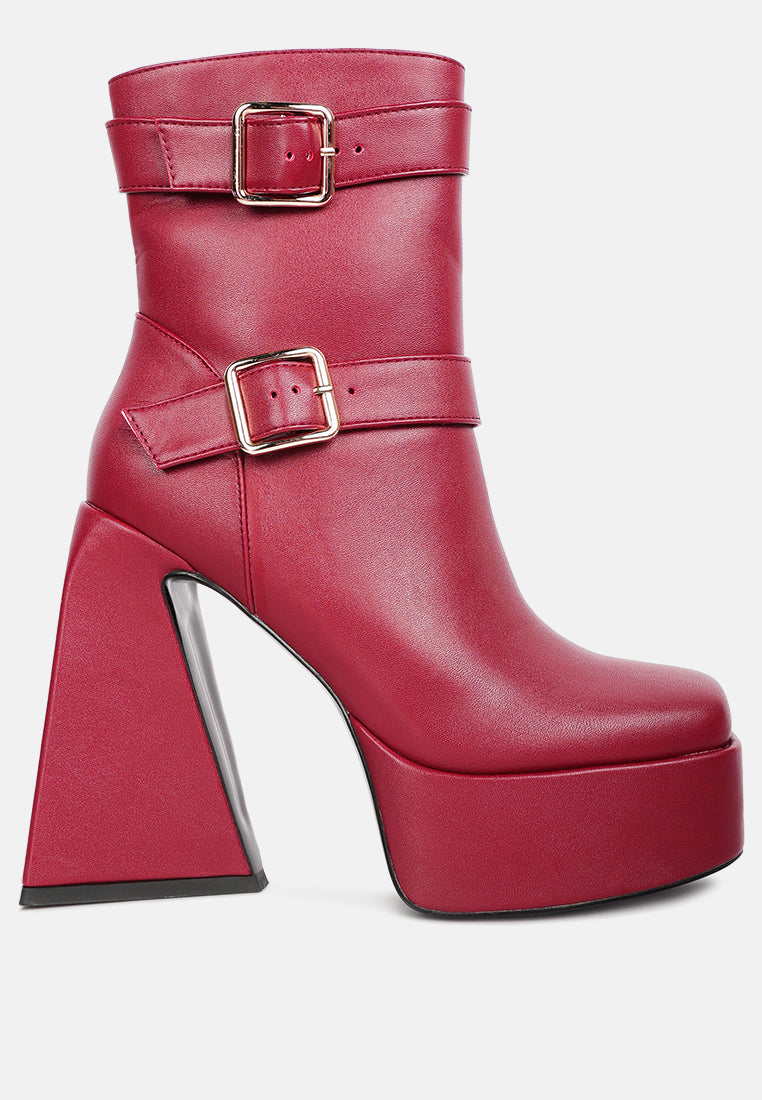 hot cocoa high platform ankle boots#color_burgundy