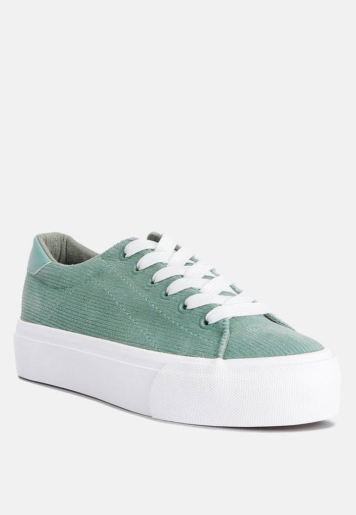 hyra solid flatform canvas sneakers by rag#color_mint