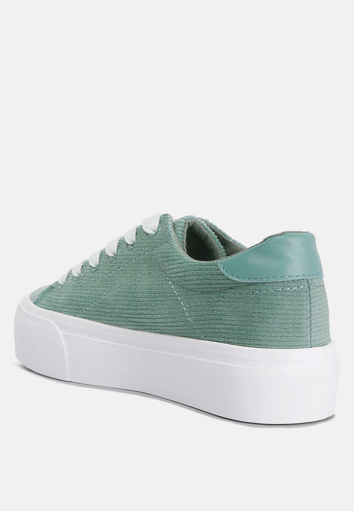 hyra solid flatform canvas sneakers by rag#color_mint