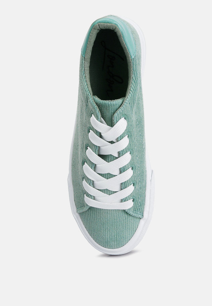 hyra solid flatform canvas sneakers by rag#color_mint