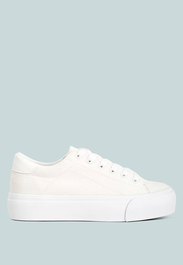 hyra solid flatform canvas sneakers by rag#color_white