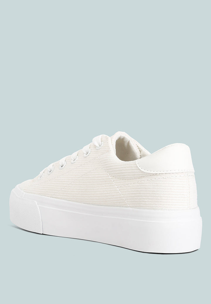 hyra solid flatform canvas sneakers by rag#color_white