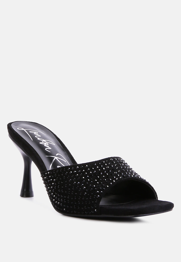 imprint diamante stud slip on sandals#color_black