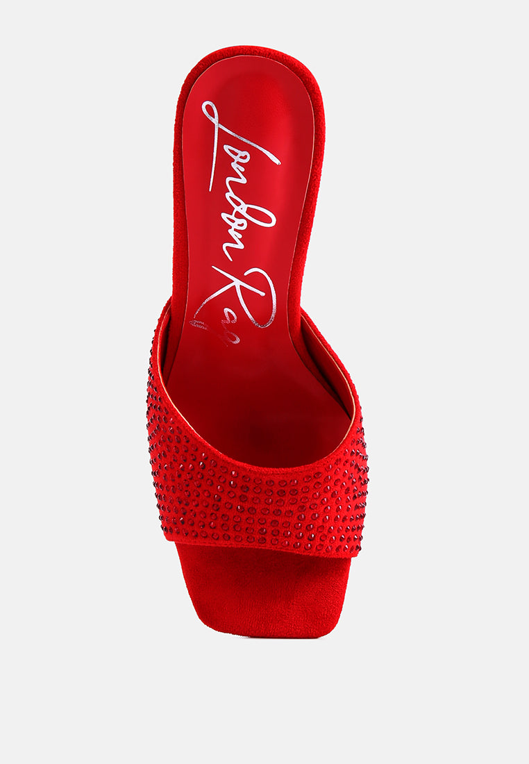imprint diamante stud slip on sandals#color_red