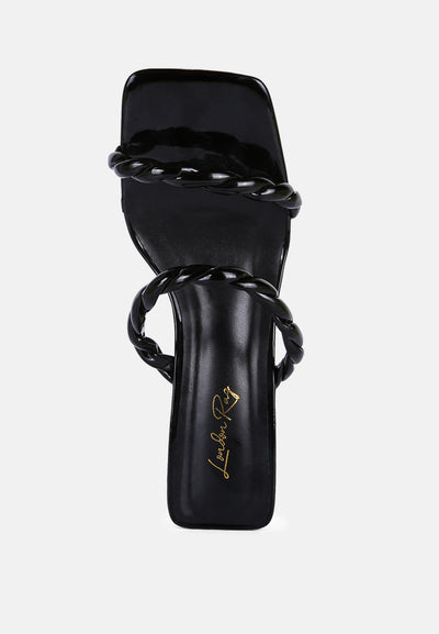 inamorata braided cord mid heel sandals#color_black