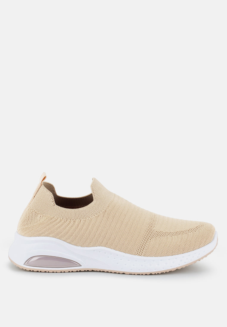 jafna knitted slip on sneakers by ruw#color_beige
