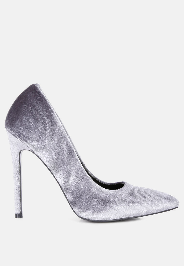 janessa velvet high heeled sandals#color_grey