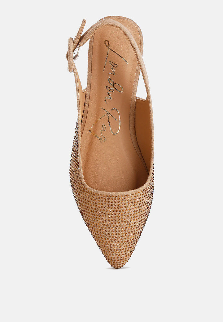 rhinestones slingback by rag#color_beige