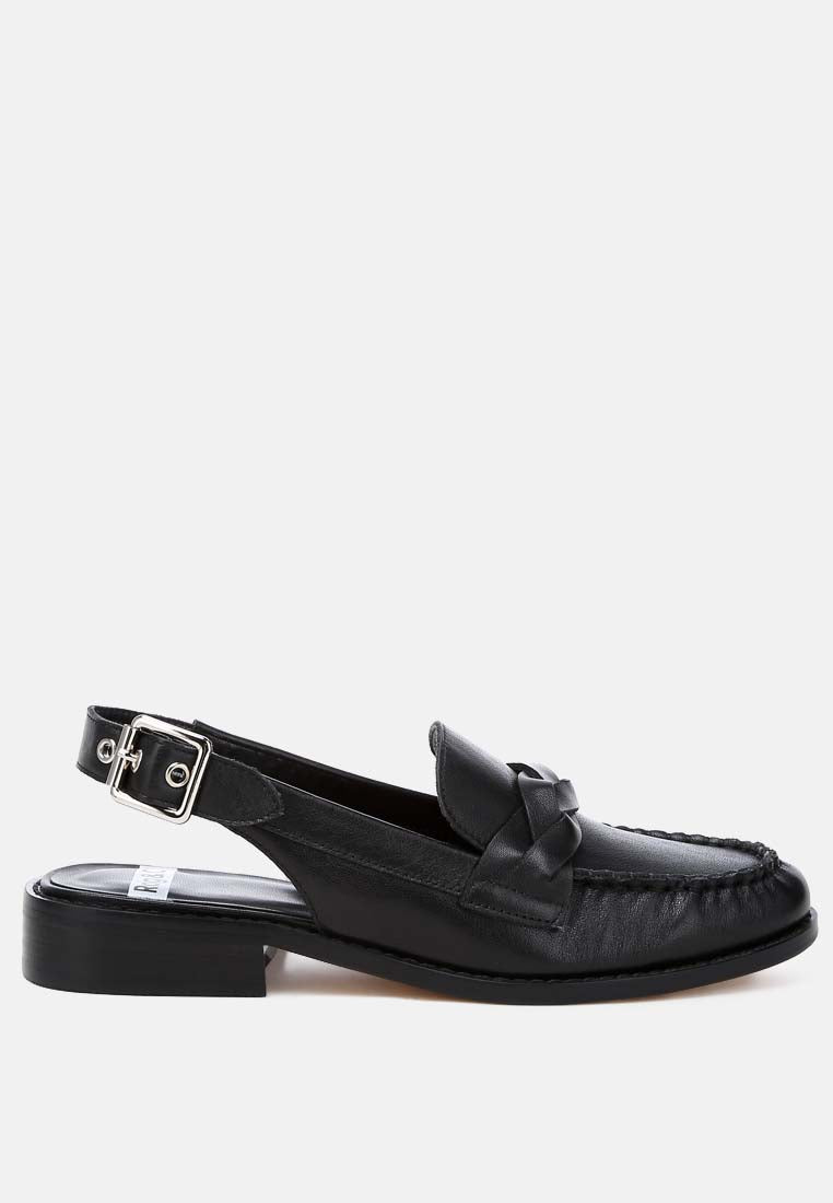 genuine leather loafer sandals by ruw