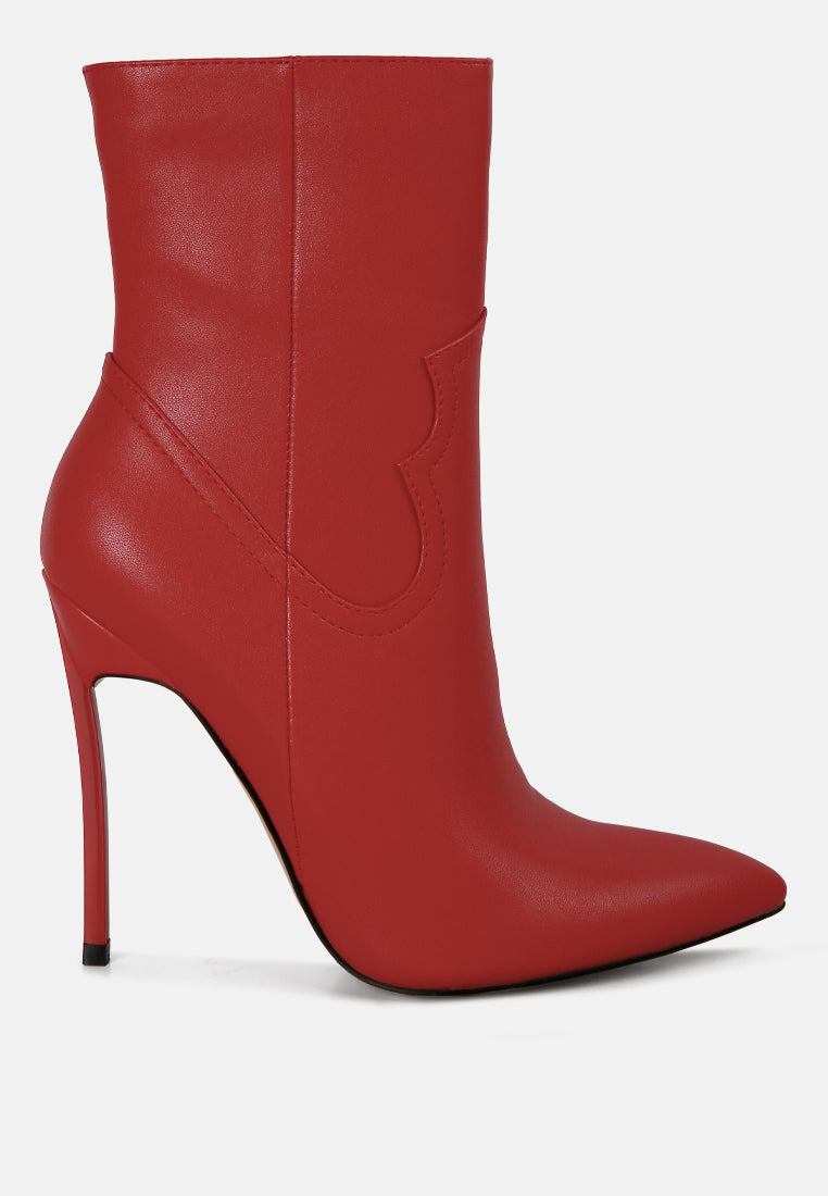 jenner high heel cowgirl ankle boot#color_red