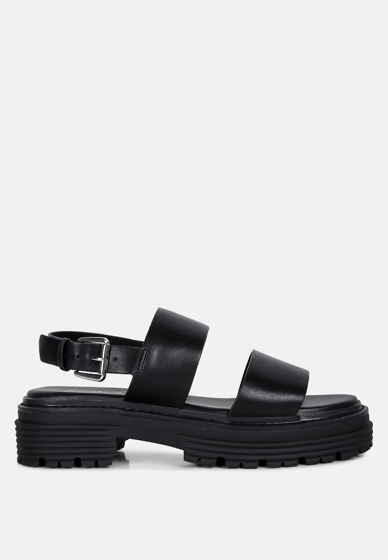 Buy Joan Dual Strap Platforms Sandals With Buckle Online | London Rag USA