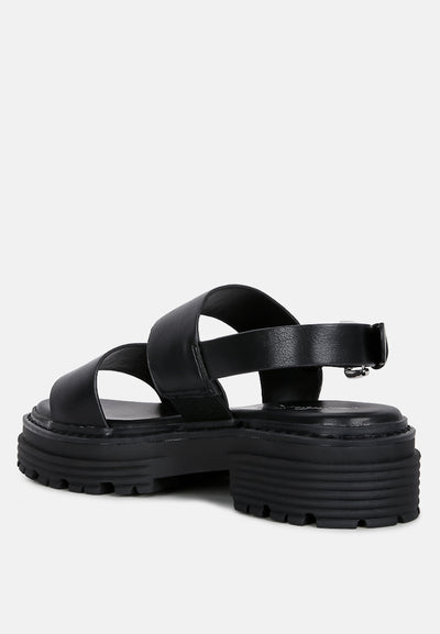 joan dual strap platforms sandals with buckle#color_black