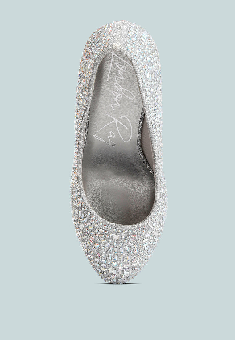 jolly exquisite rhinestone-embellished stiletto pumps#color_silver