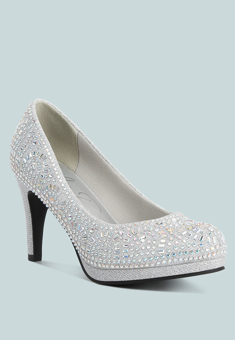 jolly exquisite rhinestone-embellished stiletto pumps#color_silver