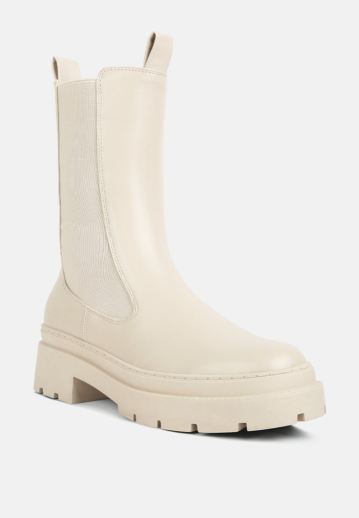 jolt elasticated gussets lug sole boots#color_off-white