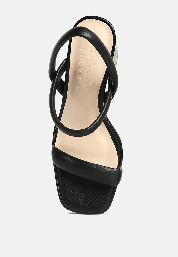 joslyn slingback block heel sandals by ruw#color_black