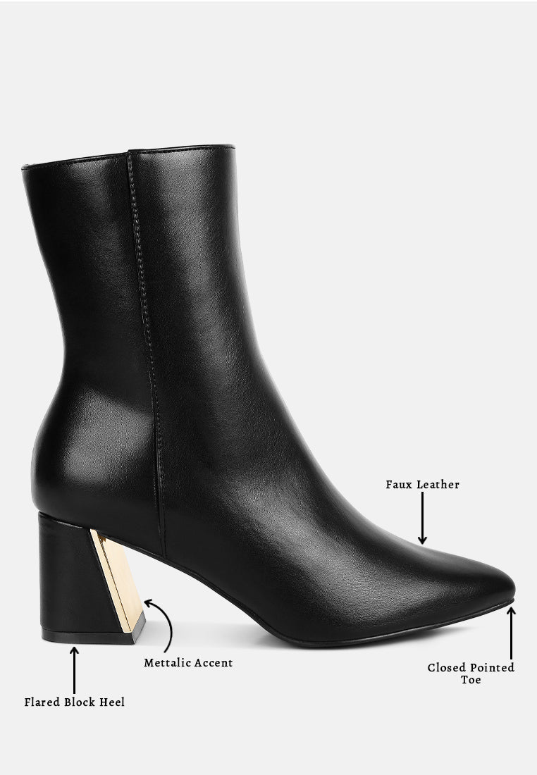 metallic accent heel high ankle boots by mode#color_black