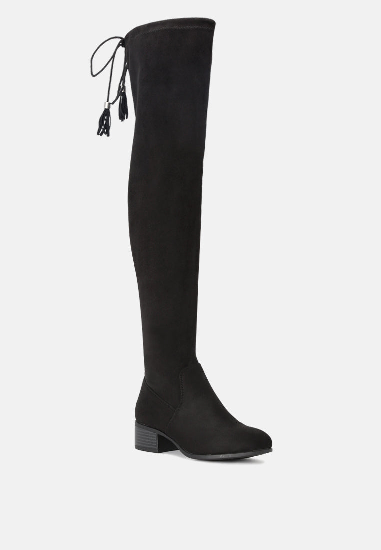 kiana faux leather over the knee boots#color_black