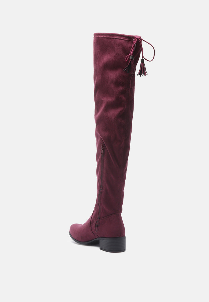 kiana faux leather over the knee boots#color_burgundy