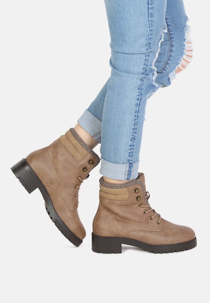 kimbell ankle length lace-up boots#color_taupe