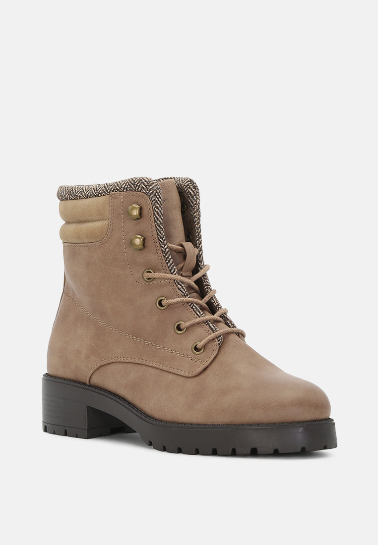 kimbell ankle length lace-up boots#color_taupe