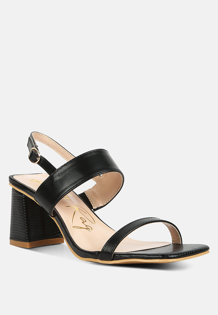 kirk elasticated gussets block heel sandals#color_black