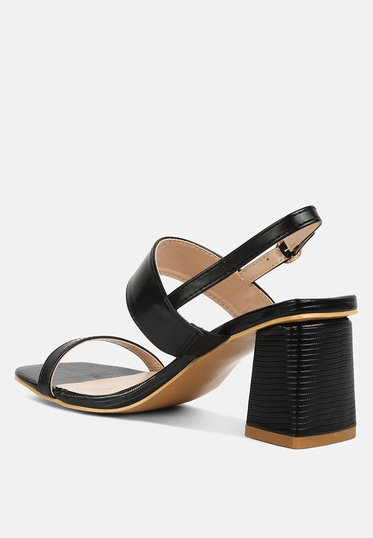kirk elasticated gussets block heel sandals#color_black