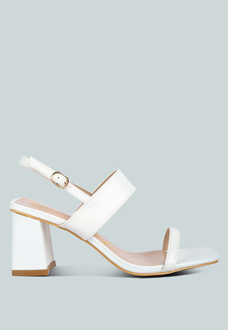 kirk elasticated gussets block heel sandals#color_white