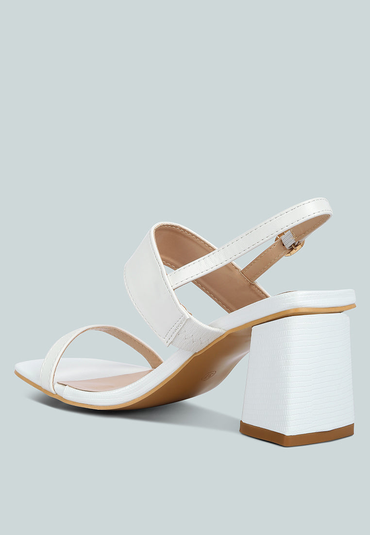 kirk elasticated gussets block heel sandals#color_white