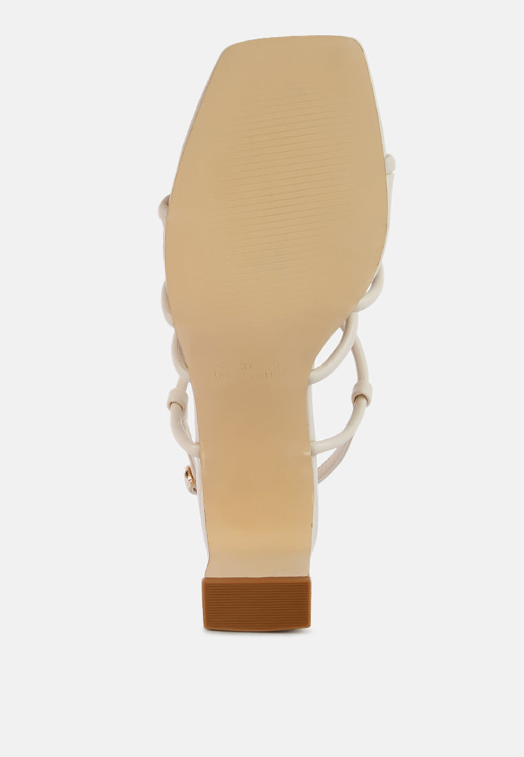 kralor knotted strap mid heel sandal#color_beige