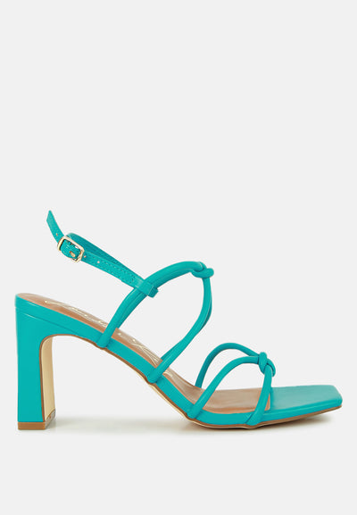 kralor knotted strap mid heel sandal#color_green