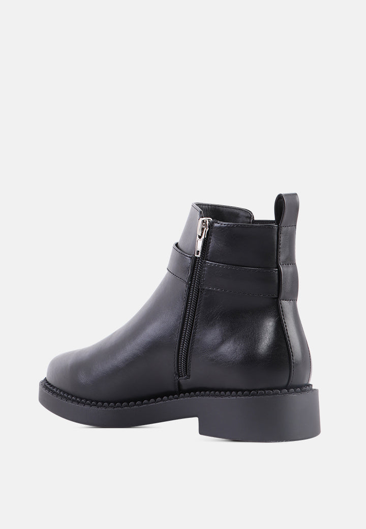 kyra wide fit zipper ankle boots#color_black