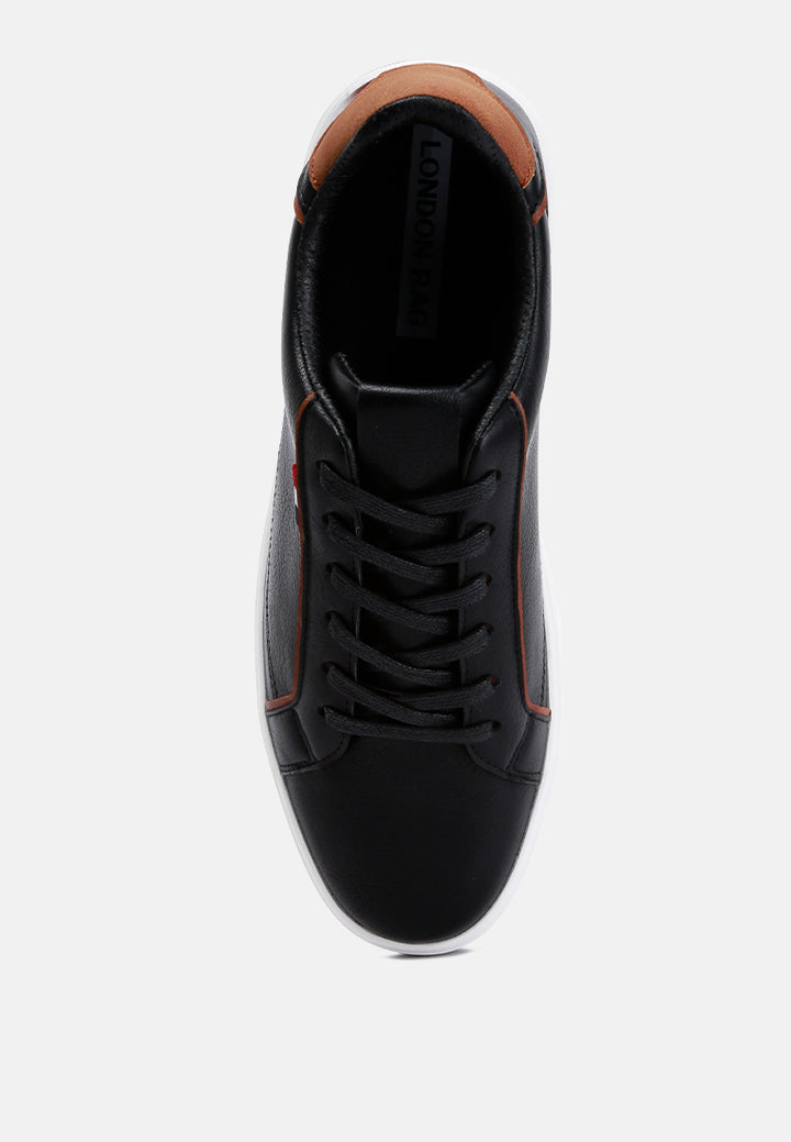 lace-up sneakers by ruw#color_black