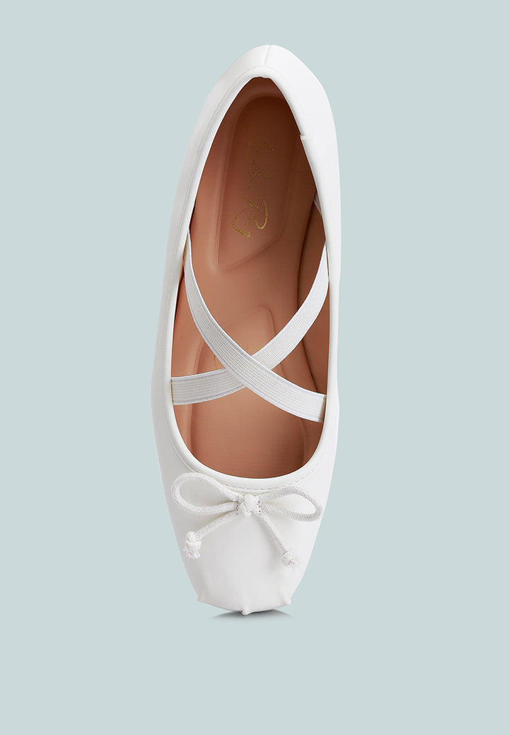 leina recycled faux leather ballet flats#color_white