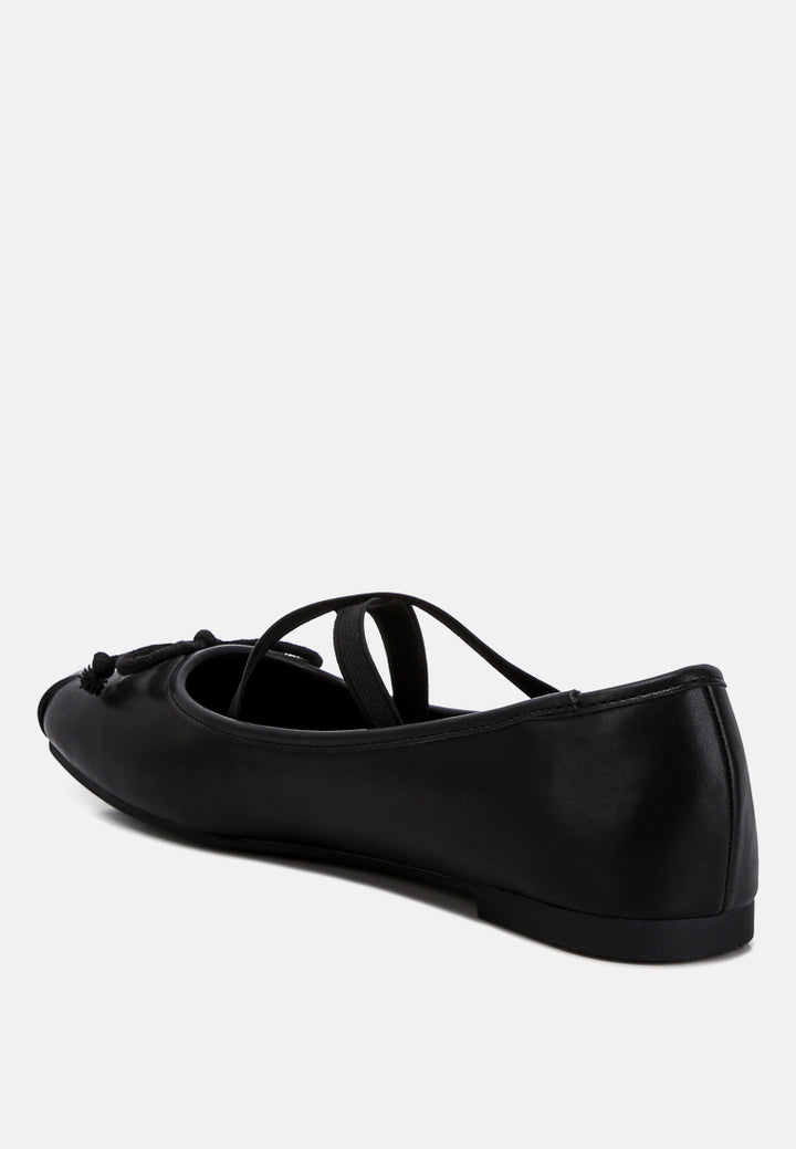leina recycled faux leather ballet flats#color_black