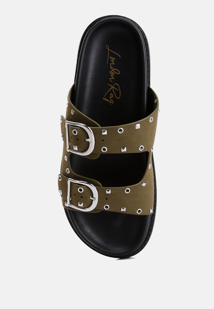 lenny embellished sandals by ruw#color_khaki