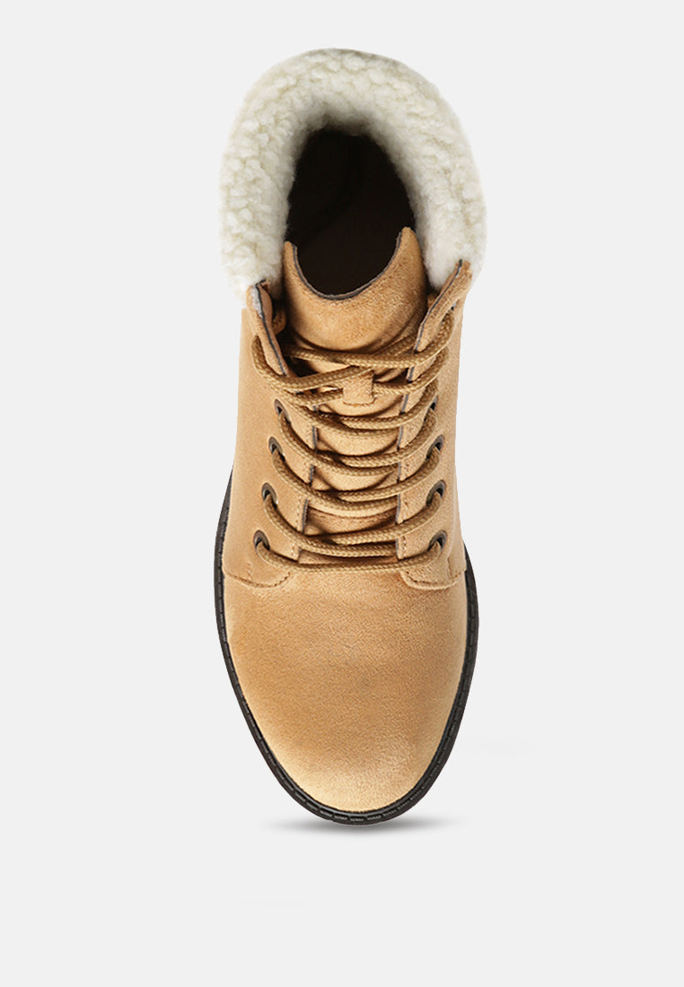 leonna cushion collared lace-up boots#color_tan